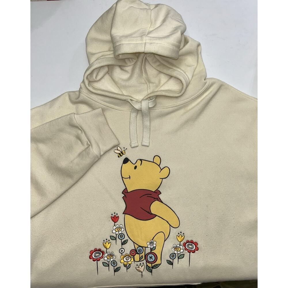 Disney Licensed Embroidered Pullover Hoodie Winnie The Pooh Size XL